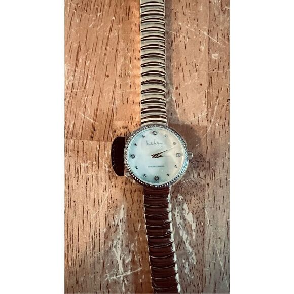Nicole Miller Gold Tone Watch Diamond Trim New main image 4